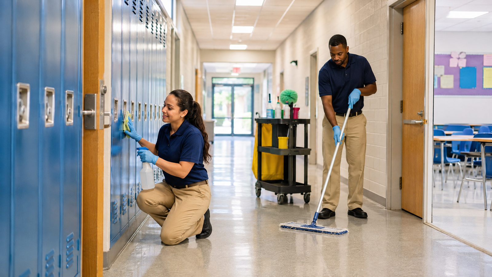 school cleaning